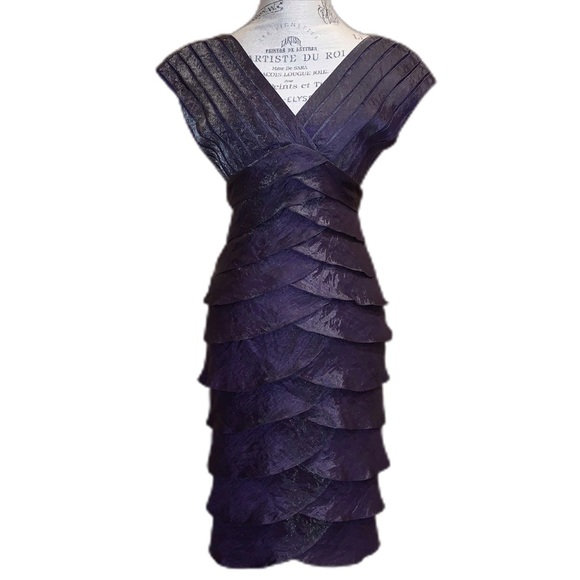 Adrianna Papell Dresses & Skirts - Adrianna Papell Shutter Pleat Tiered Dress